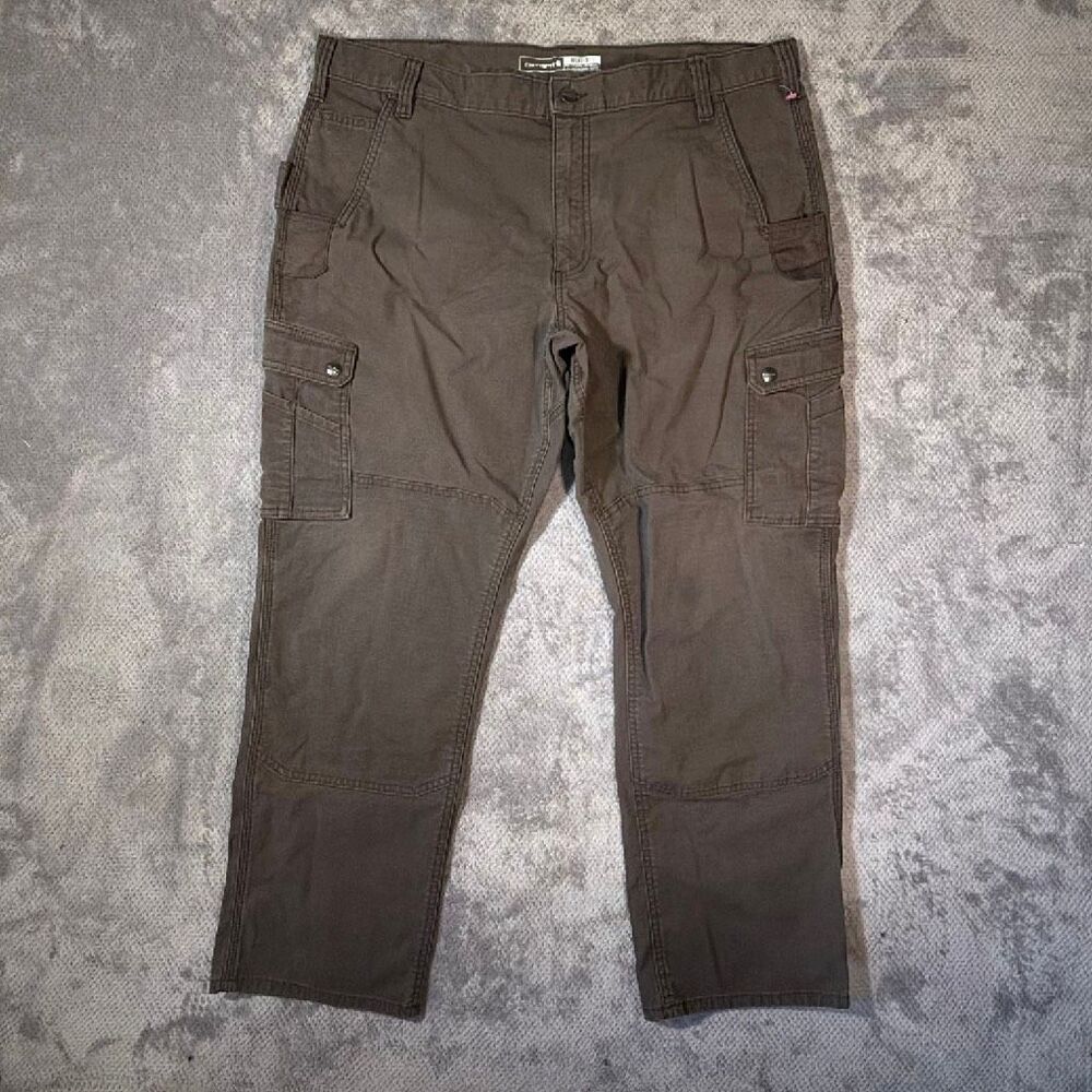 Carhartt Rugged Flex Relaxed Fit Ripstop Cargo Work Pants 40x30 Brown BN5461